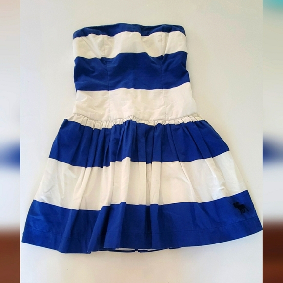 Abercrombie & Fitch - 100% Cotton Nautical Sailor Stripe Sleeveless Dress - Picture 2 of 8